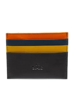 COLORFULL Portacard piatto in pelle