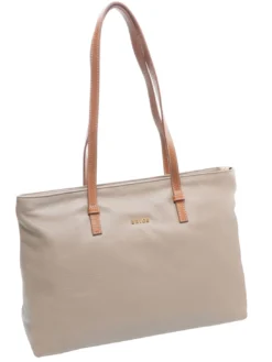 CREMONA S Borsa shopping in pelle, a spalla