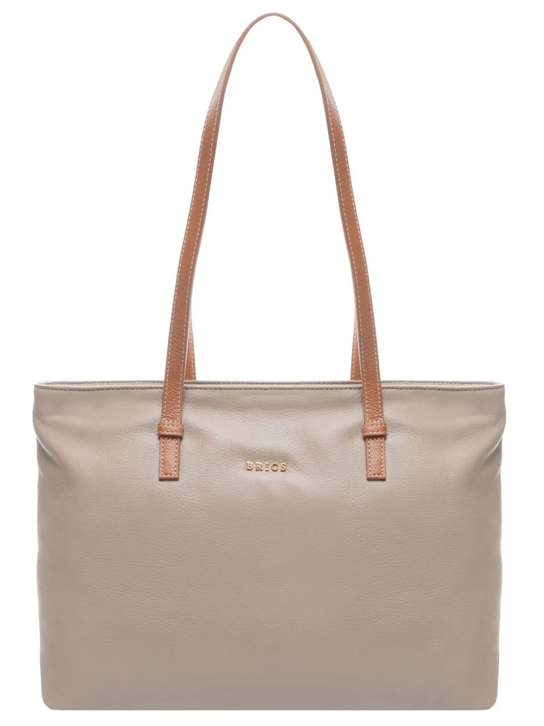 CREMONA S Borsa shopping in pelle, a spalla
