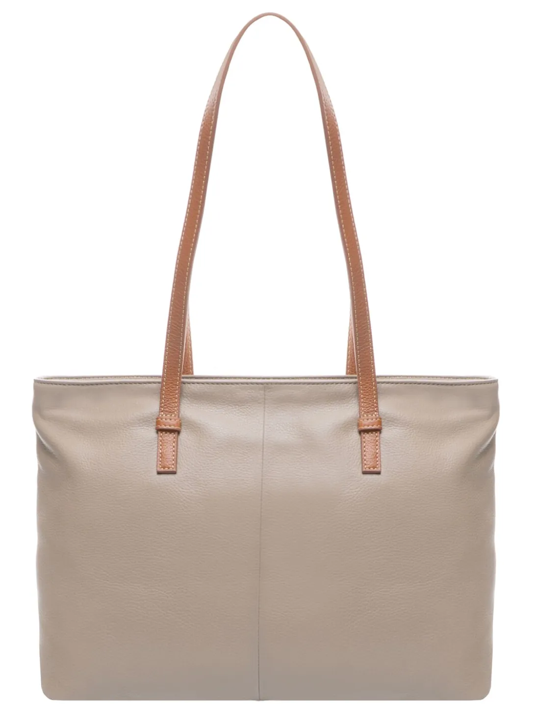 CREMONA S Borsa shopping in pelle, a spalla