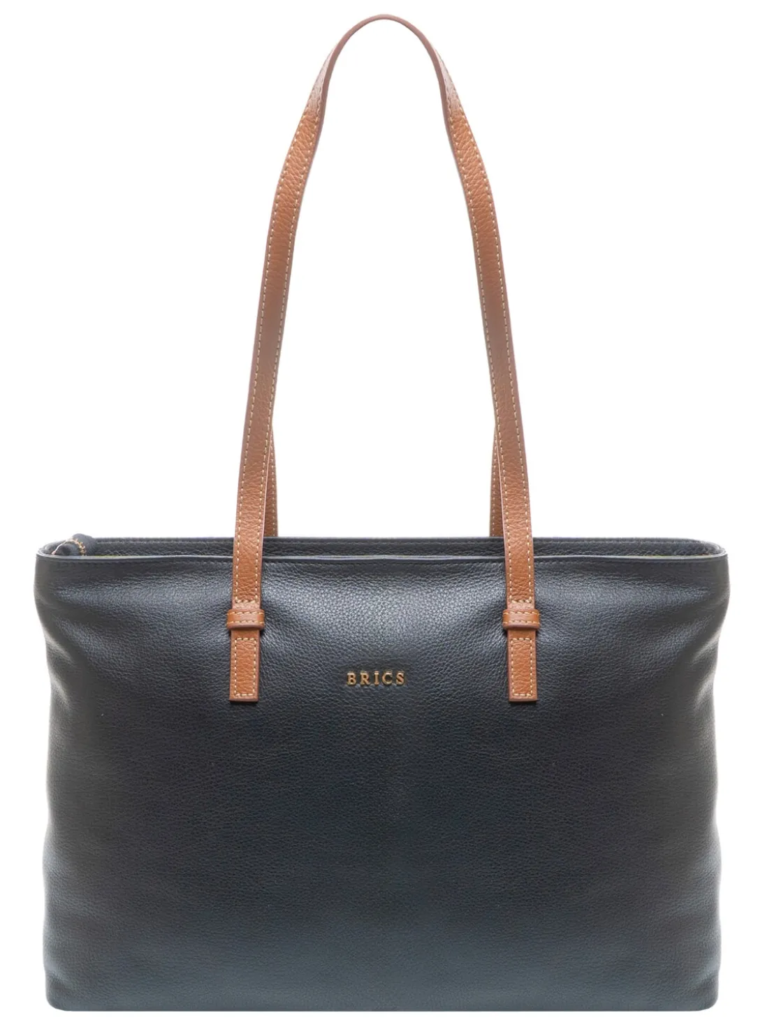 CREMONA S Borsa shopping in pelle, a spalla
