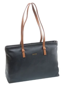 CREMONA S Borsa shopping in pelle, a spalla