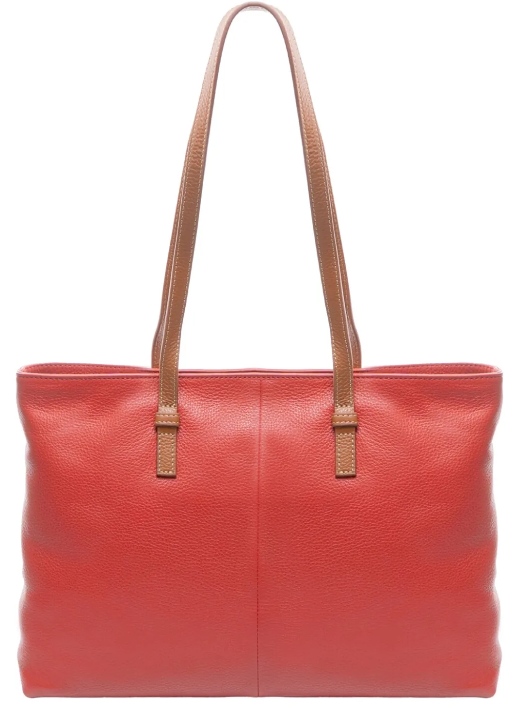 CREMONA S Borsa shopping in pelle, a spalla