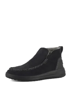 DENNY Scarpa a stivaletto in pelle suede
