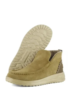 DENNY Scarpa a stivaletto in pelle suede