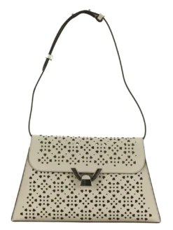DEW COW PERFORED Borsa a spalla in pelle
