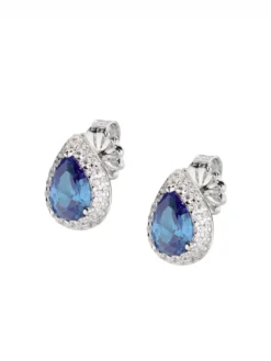 DIAMONDS Orecchini a goccia con zircone colorato