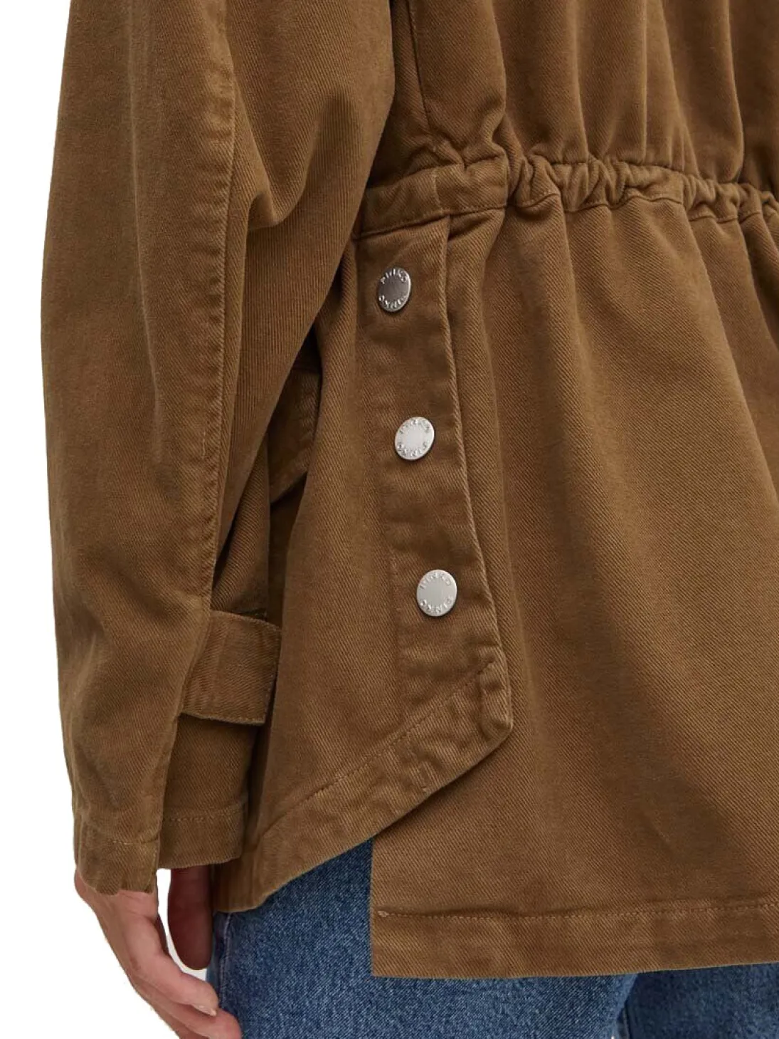 DIATONIA Giacca denim con coulisse