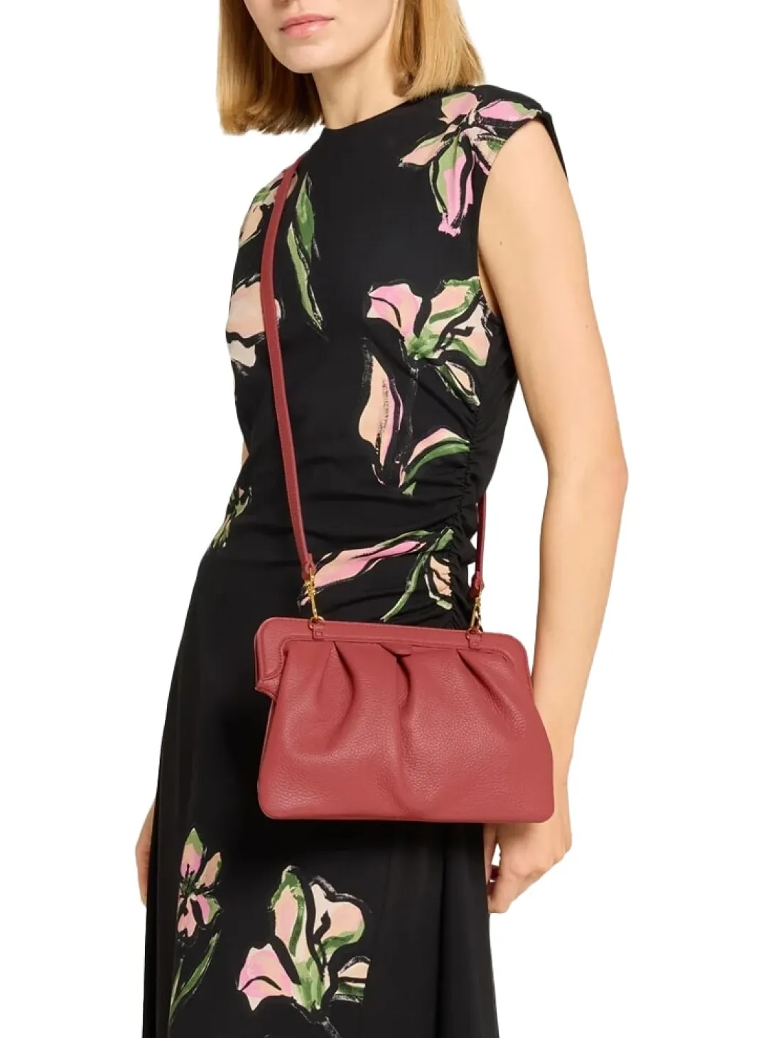 DILETTA SOFT Borsa clutch in pelle martellata