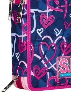 DOODLE HEART Astuccio a 3 zip