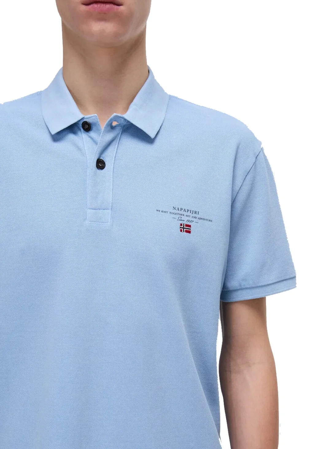 ELBAS JERSEY Polo cotone micrologo