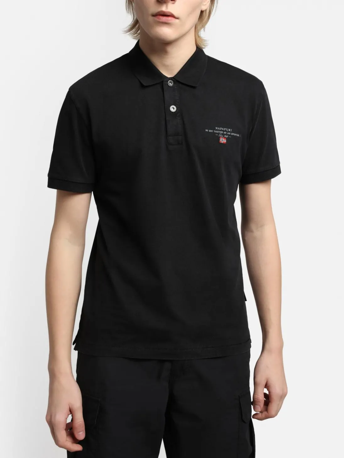 ELBAS JERSEY Polo cotone micrologo