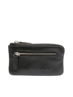 EMBOSSED LOGO Astuccio portachiavi in pelle 2 anelli