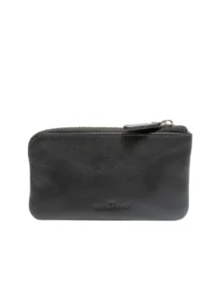 EMBOSSED LOGO Astuccio portachiavi in pelle 2 anelli