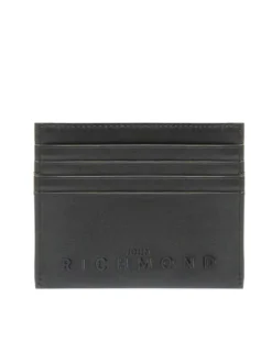 EMBOSSED LOGO Portacarte piatto in pelle
