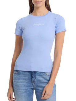 EMBRO SLIM T-shirt maniche corte a costine