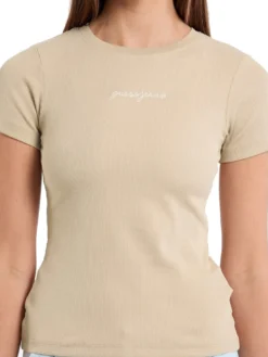 EMBRO SLIM T-shirt maniche corte a costine