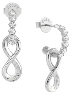 ENDLESS DREAM Orecchini, forma infinito con logo inciso