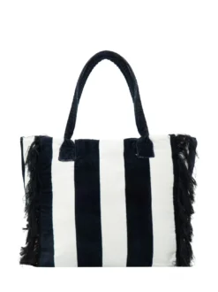 FANCY SPONGE ALLOVER Borsa mare a spalla in canvas