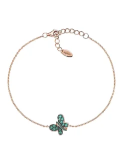FARFALLE Bracciale zirconi verdi