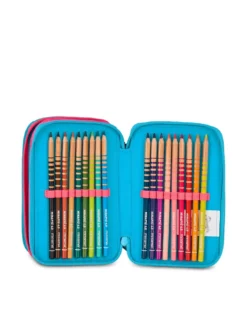 FEVER Astuccio a 3 zip con kit scuola