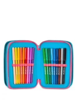 FEVER Astuccio a 3 zip con kit scuola