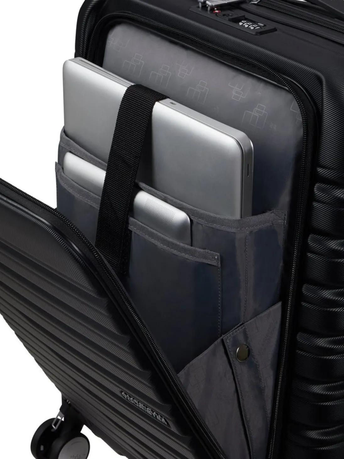 FLASHLINE Trolley cabina con tasca porta pc 15.6"