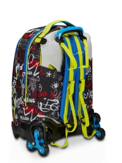 GANG BORN TO FUN BOY Zaino trolley sganciabile, 3 ruote