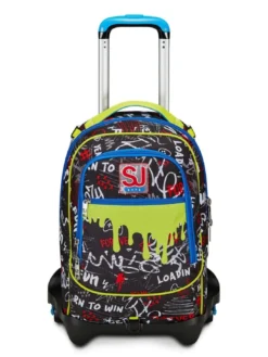 GANG BORN TO FUN BOY Zaino trolley sganciabile, 3 ruote
