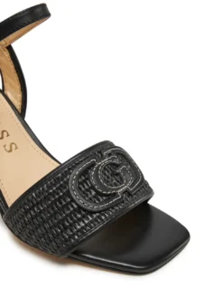 GANIKA Sandali alti con fascia in rafia