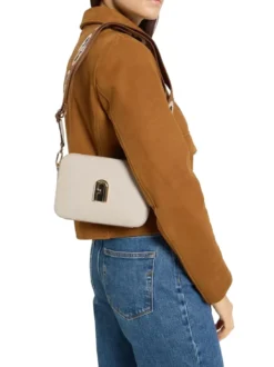 GARDENIA Borsa camera case in pelle stampa keria