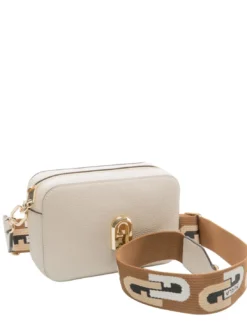 GARDENIA Borsa camera case in pelle stampa keria