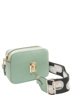 GARDENIA Borsa camera case in pelle stampa keria