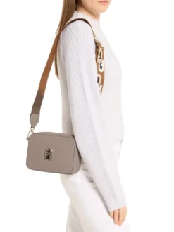 GARDENIA Borsa camera case in pelle stampa keria
