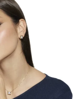 4G LIGHT Orecchini squadrati con zircone