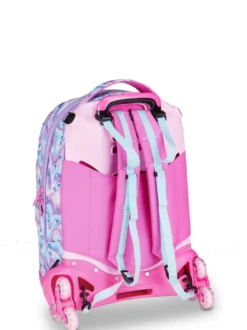 GLOW LED UNICORN GIRL Zaino Trolley 3 in 1