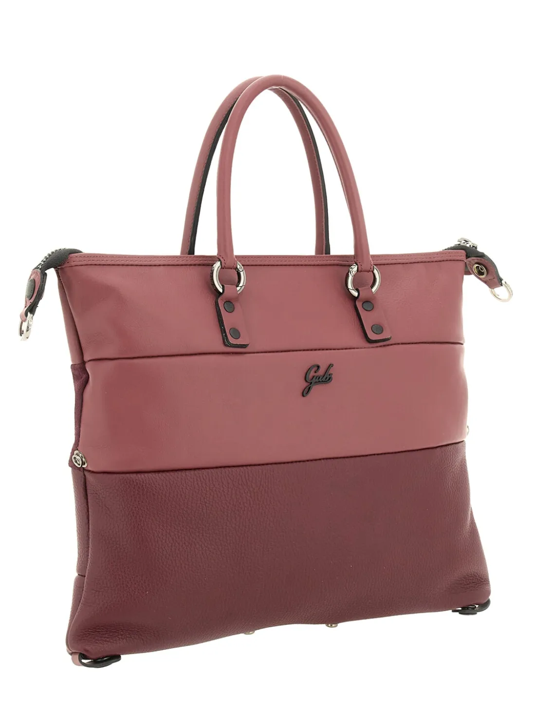 G3 PLUS L Borsa shopping trasformabile, in pelle
