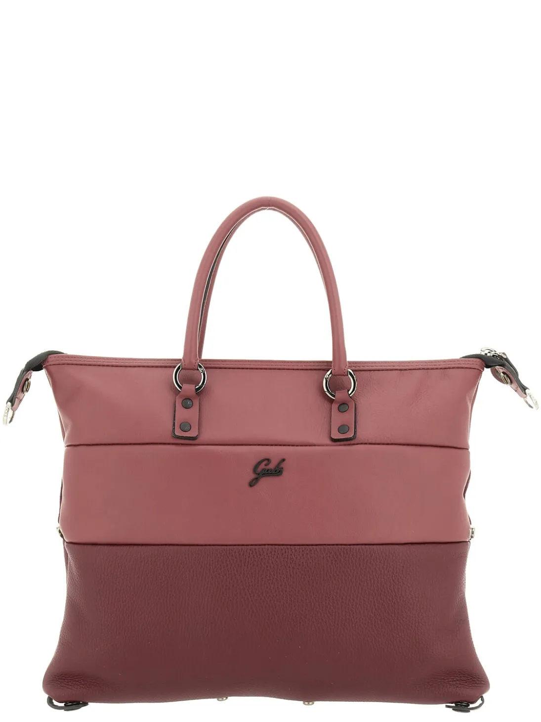 G3 PLUS L Borsa shopping trasformabile, in pelle