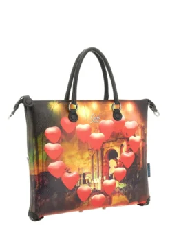 G3 PLUS MEDIUM MULTICOLOR Borsa piattina shopping trasformabile