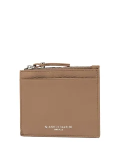 GRAIN Portafoglio piatto in pelle con zip