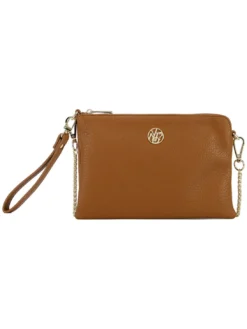 HAPPY Pochette con tracolla e polsierina
