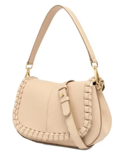 HELENA ROUND Borsa in pelle con flap