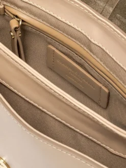 HELENA ROUND Borsa in pelle con flap