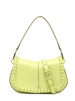 HELENA ROUND Borsa in pelle con flap
