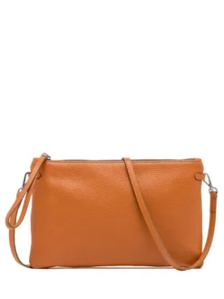 HERMY Borsa busta in pelle con tracolla