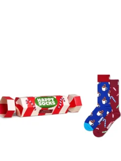 HOLIDAY STRIPED CRACKER Gift set calze 2 paia
