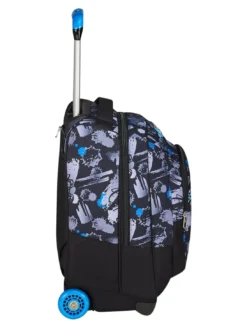HUE E WRITES Zaino trolley 2 ruote, fisso
