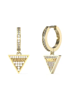 HUGGIE ME Orecchini pendente triangolo con strass