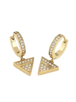 HUGGIE ME Orecchini pendente triangolo con strass