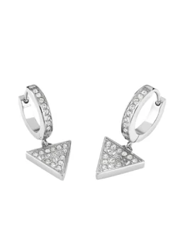 HUGGIE ME Orecchini pendente triangolo con strass
